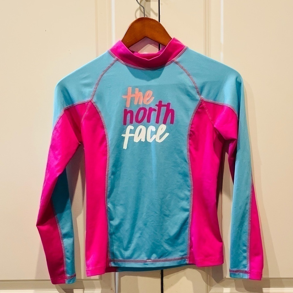 The North Face Youth Girls Swim Rashguard Long Sleeve Top size M